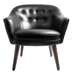 Cozy Leather Swivel Chair - Image 2